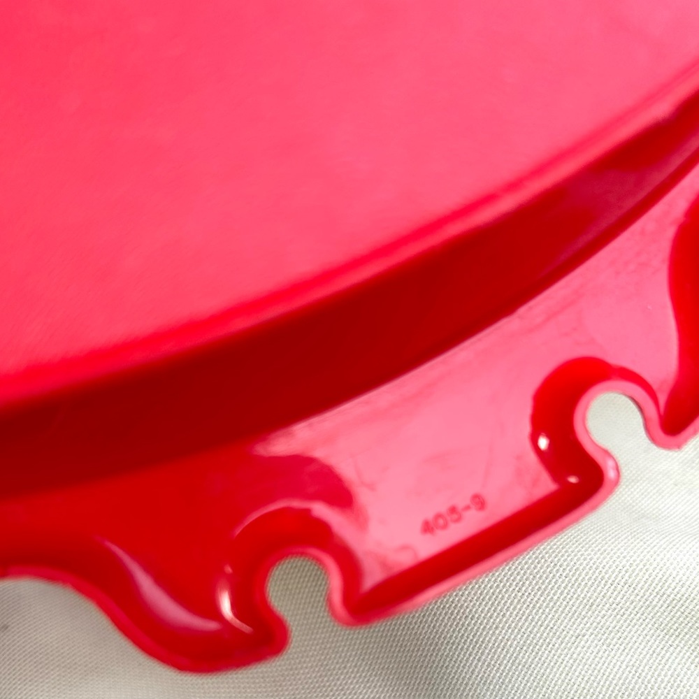 Vintage Tupperware 405-1 Red Divided Tray with Lid - Picture 5 of 6